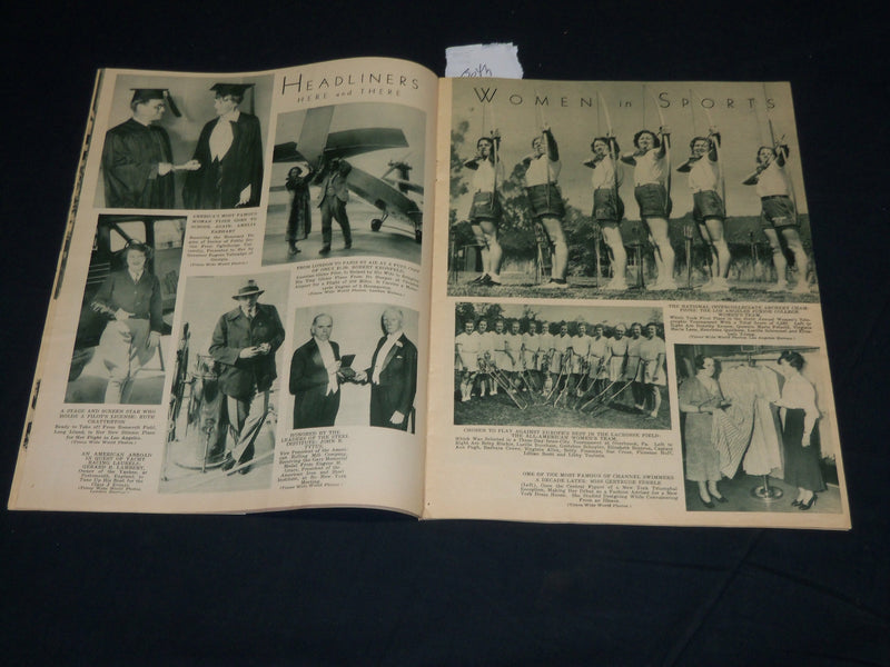 1935 JUNE 8 MID-WEEK PICTORIAL MAGAZINE SECTION - QUEEN MARY - WADLOW - NP 4520