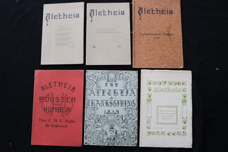 1914-1920 ALETHEIA - CENTRAL HOLINESS UNIVERSITY MAGAZINE - LOT OF 54 - O 3704