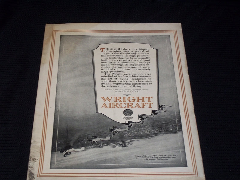 1924 NOVEMBER 10 AVIATION MAGAZINE - COTTON DUSTING PLANE FRONT COVER - E 4224