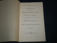 1863 NEW YORK & BROOKLYN FOREIGN MISSIONARY SOCIETY SERMON BOOK - J 4502