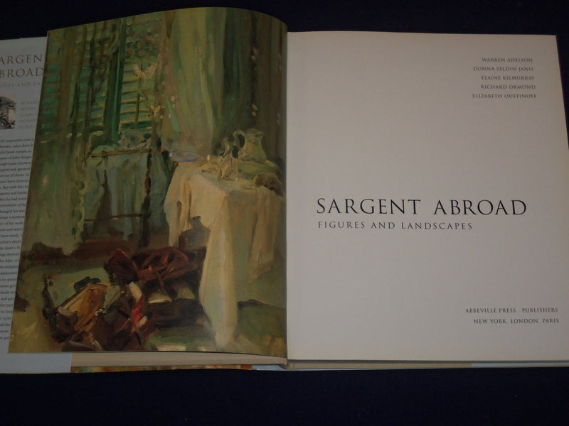 1997 SARGENT ABROAD FIGURES & LANDSCAPES BOOK BY ADELSON - 1ST EDITION - KD 2717