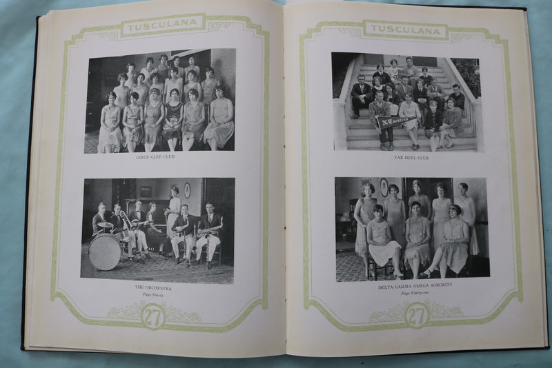 1927 TUSCULANA TUSCULUM COLLEGE SCHOOL YEARBOOK - TUSCULUM, TENNESSEE - YB 3596