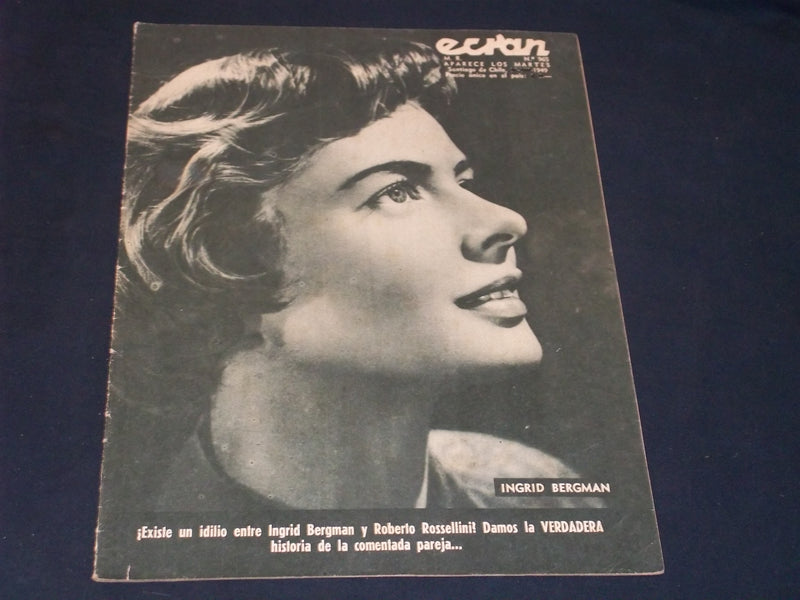 1949 #965 ECRAN SPANISH MAGAZINE - INGRID BERGMAN COVER - E 26081