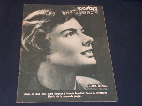 1949 #965 ECRAN SPANISH MAGAZINE - INGRID BERGMAN COVER - E 26081
