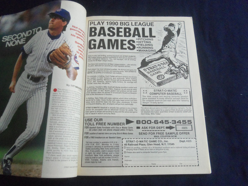 1991 STREET & SMITH'S BASEBALL MAGAZINE - NOLAN RYAN COVER - B 4165V