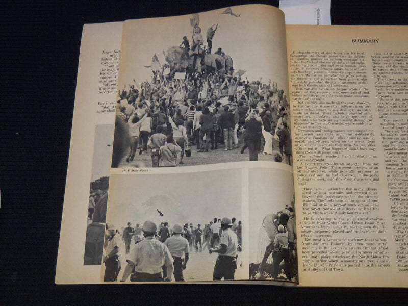 1968 ANATOMY OF A POLICE RIOT - CHICAGO - FIRST PRINTING - J 7452