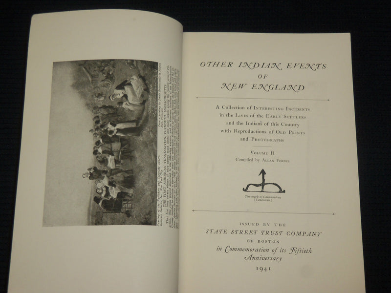 1941 OTHER INDIAN EVENTS OF NEW ENGLAND SOFTCOVER BOOK - VOLUME 2 - J 7076