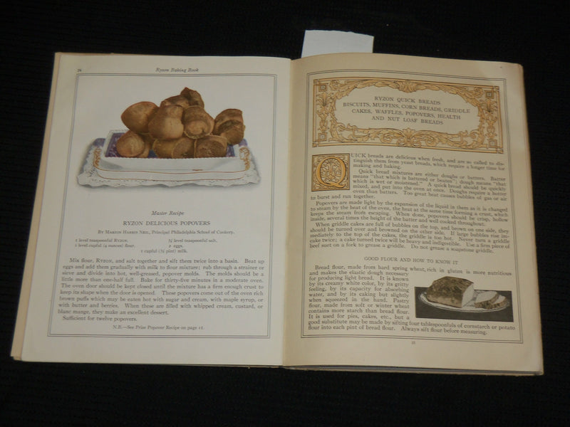 1916 RYZON BAKING BOOK BY MARION HARRIS NEIL - HARDCOVER - KD 7521