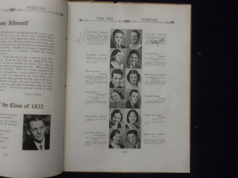 1932 PIERIAN MORTON HIGH SCHOOL YEARBOOK - RICHMOND, INDIANA - YB 1926F