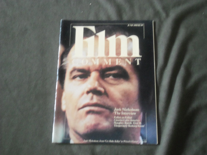 1985 JUNE FILM COMMENT MAGAZINE - JACK NICHOLSON COVER - B 846
