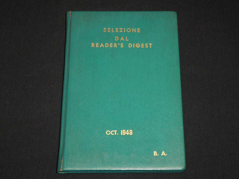 1948 OCT SELEZIONE DAL READER'S DIGEST ITALIAN MAGAZINE - HARD BOUND - KD 6401