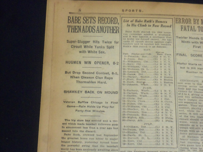 1920 JULY 20 NEW YORK TIMES - PENNSYLVANIA LINES TO DROP 12,000 MEN - NT 9343