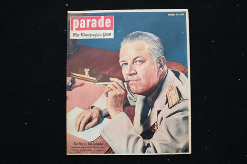 1951 OCTOBER 14 PARADE MAGAZINE - BILL FECHTELER COVER - E 25405