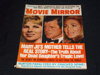 1970 JULY MOVIE MIRROR MAGAZINE - TED & JOAN KENNEDY FRONT COVER - E 16459