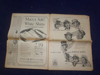 1943 JULY 11 NEW YORK TIMES -ALLIES ADVANCE ON 100-MILE FRONT IN SICILY- NP 6543