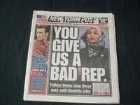 2019 MARCH 5 NEW YORK POST NEWSPAPER -ILHAN OMAR -DEMS SLAP ANTI-SEMITIC REMARKS