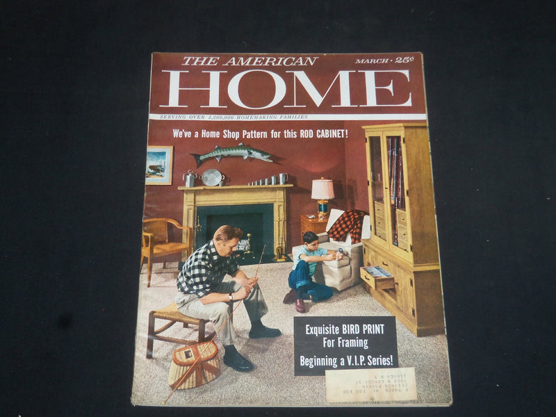 1957 MARCH THE AMERICAN HOME MAGAZINE - NICE COVER, STORIES & PHOTOS - SP 7230