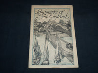 1929 LANDMARKS OF NEW ENGLAND BOOK - LYNN MASSACHUSETTS - J 8523