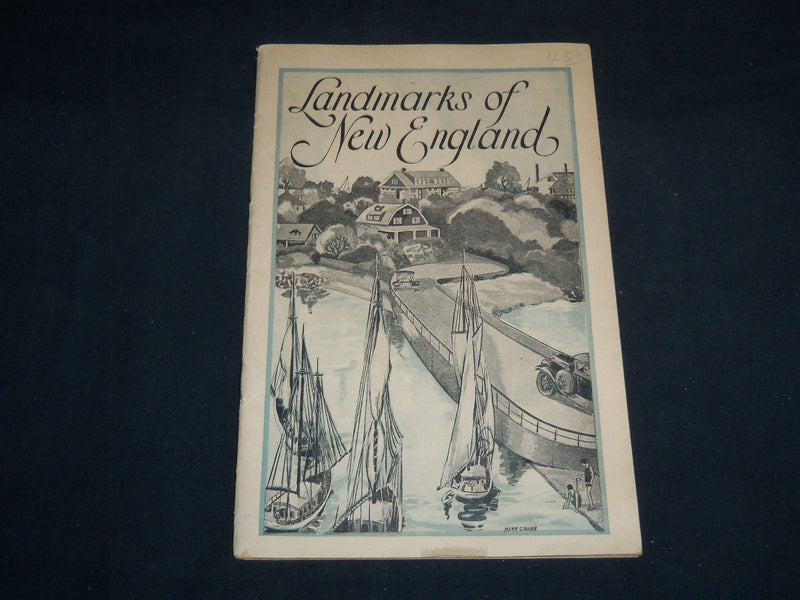 1929 LANDMARKS OF NEW ENGLAND BOOK - LYNN MASSACHUSETTS - J 8523