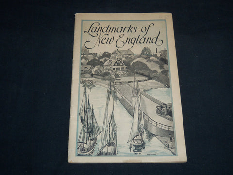 1929 LANDMARKS OF NEW ENGLAND BOOK - LYNN MASSACHUSETTS - J 8523