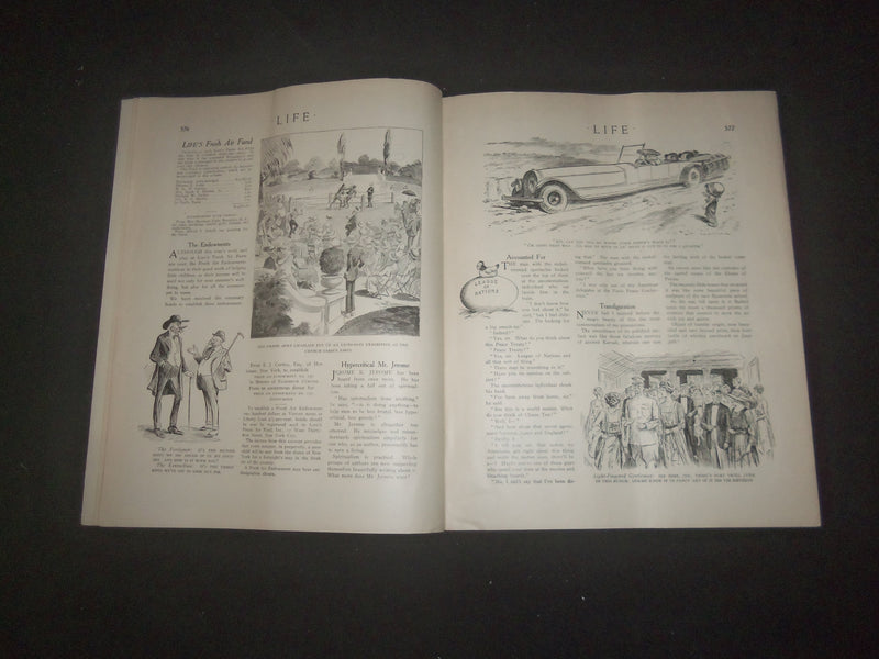 1919 OCTOBER 2 LIFE MAGAZINE - NEGLECTING HIS OPPORTUNITY - L 769U