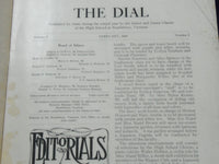 1909-1910 THE DIAL BRATTLEBORO HIGH SCHOOL MAGAZINE LOT OF 6 - INFO. - O 2342