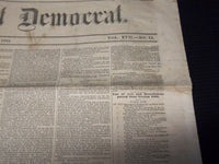 1861 JULY 11 THE INDEPENDENT DEMOCRAT NEWSPAPER - LINCOLN'S MESSAGE - K 74