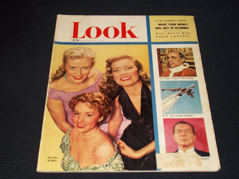 1951 AUGUST 14 LOOK MAGAZINE - HOW STARS ARE BORN FRONT COVER - E 20452