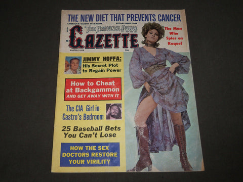 1975 AUGUST THE NATIONAL POLICE GAZETTE MAGAZINE - RAQUEL WELCH - B 4500