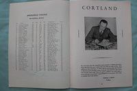 1949 SEPTEMBER 24 SPRINGFIELD VS. CORTLAND STATE FOOTBALL PROGRAM - K 3392