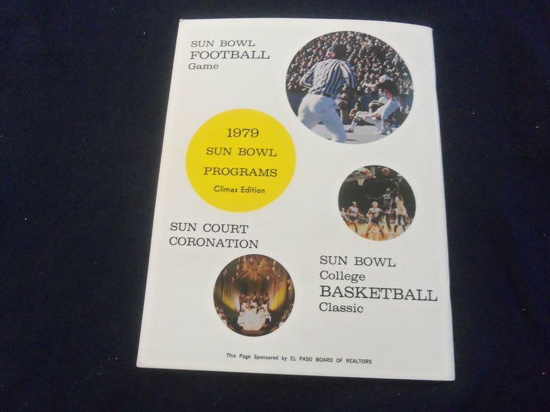 1979 DECEMBER 22 SUN BOWL PROGRAM - UNIV TEXAS VS UNIV WASHINGTON - ST 5005P