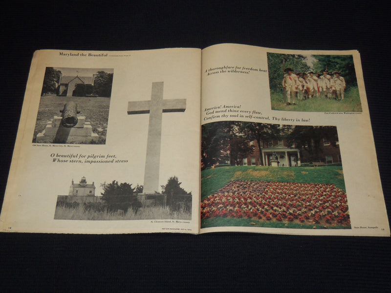 1976 JULY 4 BALTIMORE SUN MAGAZINE - MARYLAND THE BEAUTIFUL - PHOTOS - NP 8930