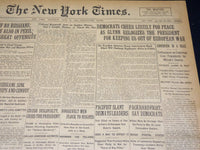 1916 JUNE 15 NEW YORK TIMES - DEMOCRATS CHEER LUSTILY FOR PEACE - NT 8614