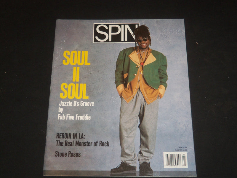 1990 MAY SPIN MAGAZINE - JAZZIE B COVER - GREAT PHOTOS - SP 4155