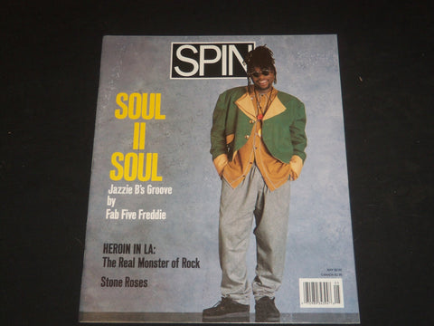 1990 MAY SPIN MAGAZINE - JAZZIE B COVER - GREAT PHOTOS - SP 4155