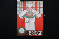 1936 DECEMBER THE BRIDGE MAGAZINE - CHEF WITH DINNER COVER - E 10535