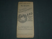 1920'S SAFETY OR GRADED ROAD MAP OF ENGLAND BOOK - LARGE SCALE EDITION - J 3938
