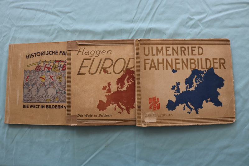 1900'S GERMAN STAMP ALBUMS - LOT OF 3 - SOFTCOVER BOOKS - KD 9623