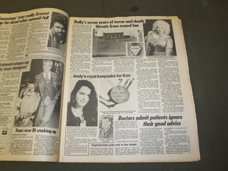1983 FEBRUARY 1 THE STAR NEWSPAPER - PRINCESS DIANA BIZARRE ANTICS - NP 3365