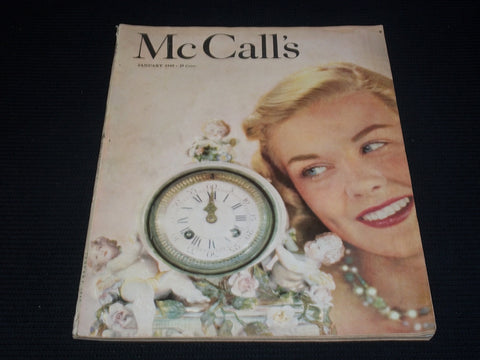 1949 JANUARY MCCALL'S MAGAZINE - NICE COLOR COVERS & ADS - E 1084