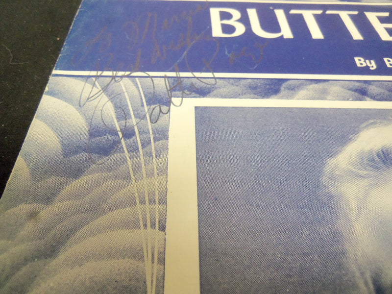 PATTI PAGE BUTTERFLIES AUTOGRAPHED SHEET MUSIC - AM 46