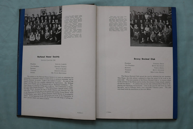 1936 THE RECHAUFFE EASTON HIGH SCHOOL YEARBOOK - EASTON, PENNSYLVANIA - YB 3554