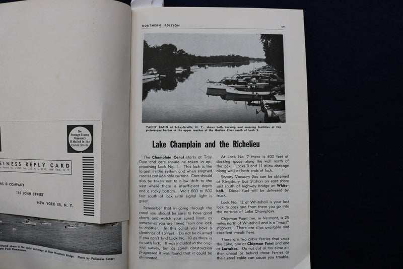 1954 INLAND WATERWAY GUIDE NORTHERN EDITION SOFTCOVER BOOK - K 905