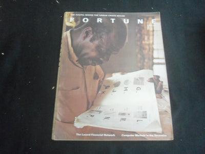 1968 AUGUST FORTUNE MAGAZINE - THE LATEST FINANCIAL NETWORK - F 831