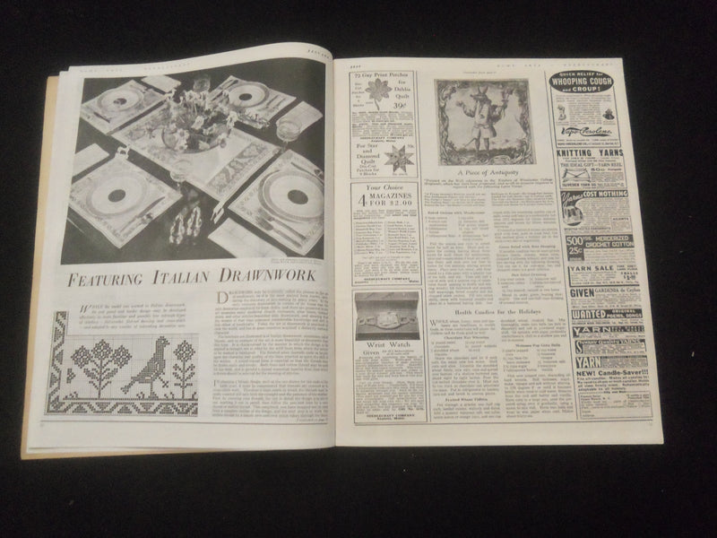 1939 JANUARY HOME ARTS NEEDLECRAFT MAGAZINE - J. FROST, INC. DESIGNER - SP 886L