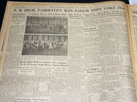 1938 SEPT 25 NEW BEDFORD STANDARD TIMES NEWSPAPER - TRAFFIC TO STORM - NT 8913