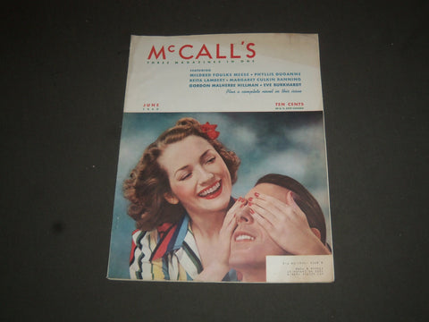 1940 JUNE MCCALL'S MAGAZINE - NICE COVER, STORIES & ADS - SP 6785