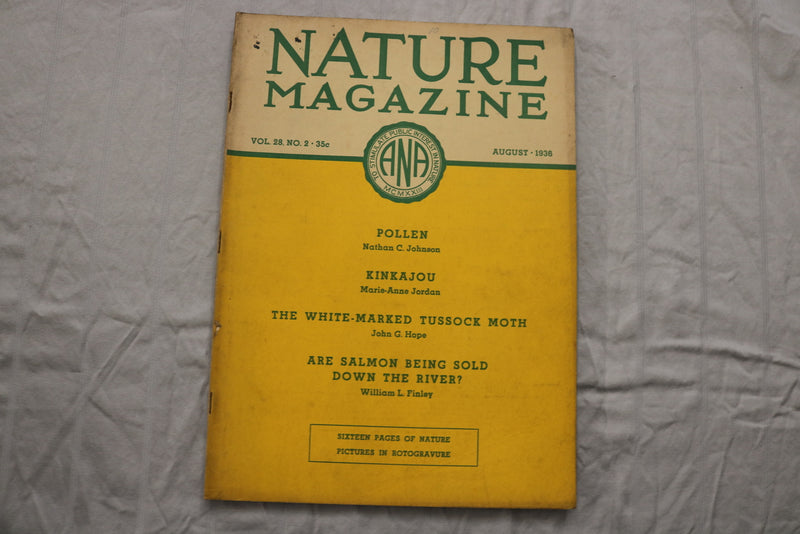 1936 AUGUST NATURE MAGAZINE - ST 6922G