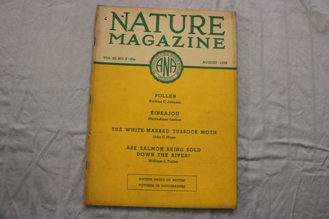 1936 AUGUST NATURE MAGAZINE - ST 6922G