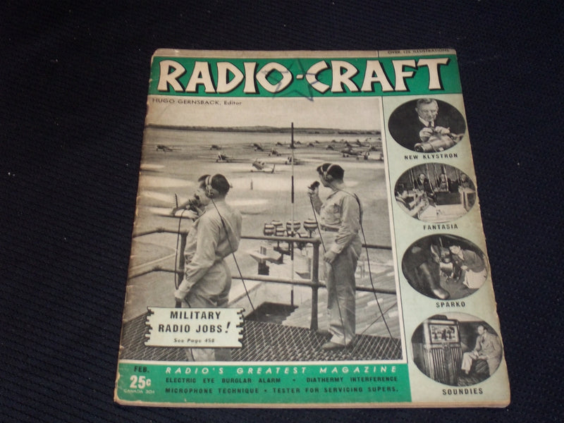 1941 FEBRUARY RADIO-CRAFT MAGAZINE VERY NICE COVERS & ADS - E 381
